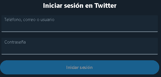 Cambiar contraseña Twitter 2