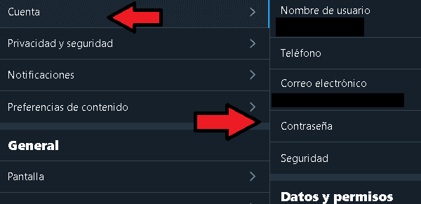 Cambiar contraseña Twitter 5